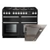 Rangemaster Nexus Dual Fuel Range Cooker & Hood Pack, A Rated