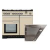 Rangemaster Professional Deluxe Dual Fuel Range Cooker & Hood Pack, A Rated