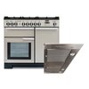 Rangemaster Professional Deluxe Dual Fuel Range Cooker & Hood Pack, A Rated