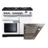 Rangemaster Professional Deluxe Dual Fuel Range Cooker & Hood Pack