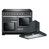 Rangemaster Professional Deluxe Induction Range Cooker & Hood Pack, A Rated
