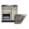 Rangemaster Professional Deluxe Induction Range Cooker & Hood Pack, A Rated