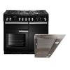 Rangemaster Professional Plus Gas Range Cooker & Hood Pack, A+ Rated