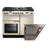 Rangemaster Professional Plus  Dual Fuel Range Cooker & Hood Pack, A Rated