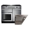 Rangemaster Professional Plus Ceramic Range Cooker & Hood Pack, A Rated