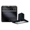 Rangemaster Professional Plus FX Dual Fuel Range Cooker & Hood Pack, A Rated