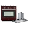 Rangemaster Professional Plus FXP Dual Fuel Range Cooker & Hood Pack, A Rated