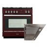 Rangemaster Professional Plus FXP Dual Fuel Range Cooker & Hood Pack, A Rated