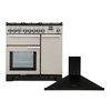 Rangemaster Professional Deluxe Dual Fuel Range Cooker & Hood Pack, A Rated