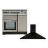 Rangemaster Professional Deluxe Induction Fuel Range Cooker & Hood Pack, A Rated
