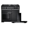 Rangemaster Professional Deluxe Dual Fuel Range Cooker & Hood Pack, A Rated