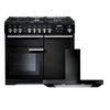 Rangemaster Professional Deluxe Dual Fuel Range Cooker & Hood Pack, A Rated