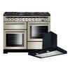 Rangemaster Encore Deluxe Dual Fuel Range Cooker & Hood Pack, A Rated