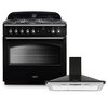 Rangemaster Classic FX Dual Fuel Range Cooker & Hood Pack, A Rated