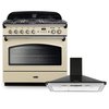 Rangemaster Classic FX Dual Fuel Range Cooker & Hood Pack, A Rated
