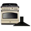 Rangemaster Classic FX Dual Fuel Range Cooker & Hood Pack, A Rated
