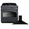 Rangemaster Classic FX Dual Fuel Range Cooker & Hood Pack, A+++ Rated