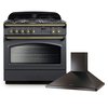 Rangemaster Classic FX Dual Fuel Range Cooker & Hood Pack, A Rated