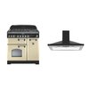 Rangemaster Classic Deluxe Dual Fuel Range Cooker & Hood Pack