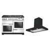 Rangemaster Professional Deluxe Dual Fuel Range Cooker & Hood Pack
