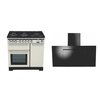 Rangemaster Encore Deluxe Dual Fuel Range Cooker & Hood Pack