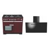Rangemaster Professional Deluxe Dual Fuel Range Cooker & Hood Pack