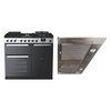 Rangemaster Edge Deluxe Dual Fuel Range Cooker & Hood Pack