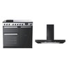 Rangemaster Edge Deluxe Induction Range Cooker & Hood Pack