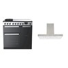 Rangemaster Edge Deluxe Induction Range Cooker & Hood Pack