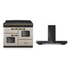 Rangemaster Classic Deluxe Dual Fuel Range Cooker & Hood Pack