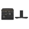 Rangemaster Classic Deluxe Dual Fuel Range Cooker & Hood Pack