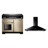 Rangemaster Kitchener Ceramic Range Cooker & Hood Pack