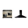 Rangemaster Professional Deluxe Dual Fuel Range Cooker & Hood Pack