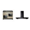 Rangemaster Professional Deluxe Dual Fuel Range Cooker & Hood Pack