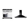 Rangemaster Professional Deluxe Dual Fuel Range Cooker & Hood Pack