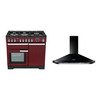 Rangemaster Professional Deluxe Dual Fuel Range Cooker & Hood Pack