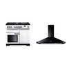 Rangemaster Professional Deluxe Dual Fuel Range Cooker & Hood Pack