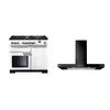 Rangemaster Professional Deluxe Dual Fuel Range Cooker & Hood Pack
