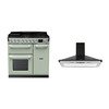 Rangemaster Estel Deluxe Dual Fuel Range Cooker & Hood Pack