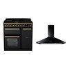 Rangemaster Estel Deluxe Dual Fuel Range Cooker & Hood Pack