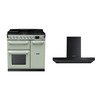 Rangemaster Estel Deluxe Dual Fuel Range Cooker & Hood Pack