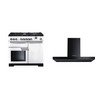 Rangemaster Professional Deluxe Dual Fuel Range Cooker & Hood Pack