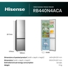 Hisense RB440N4ACA Total No Frost Fridge Freezer, 70/30, Stainless Steel, A Rated