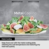 Samsung RB53DG703ES9 Series 8 SpaceMax Total No Frost Smart Combi Fridge Freezer, Refined Inox, 70/30, Silver, E Rated