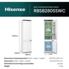 Hisense RB5B280SSWC No Frost Integrated Fridge Freezer, Fixed Hinge, 70/30, White, E Rated