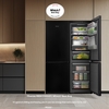Hisense RB5K330GSFC KitchenFit Eclipse Total No Frost Wi-Fi Connected Fridge Freezer, Black Stainless, 60/40, C Rated