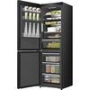 Hisense RB5K330GSFC KitchenFit Eclipse Total No Frost Wi-Fi Connected Fridge Freezer, Black Stainless, 60/40, C Rated