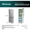 Hisense RB5P410SACCUK No Frost Fridge Freezer, 70/30, Silver, C Rated