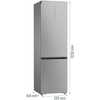 Hisense RB5P410SACCUK No Frost Fridge Freezer, 70/30, Silver, C Rated