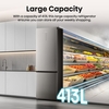 Hisense RB5P410SACCUK No Frost Fridge Freezer, 70/30, Silver, C Rated